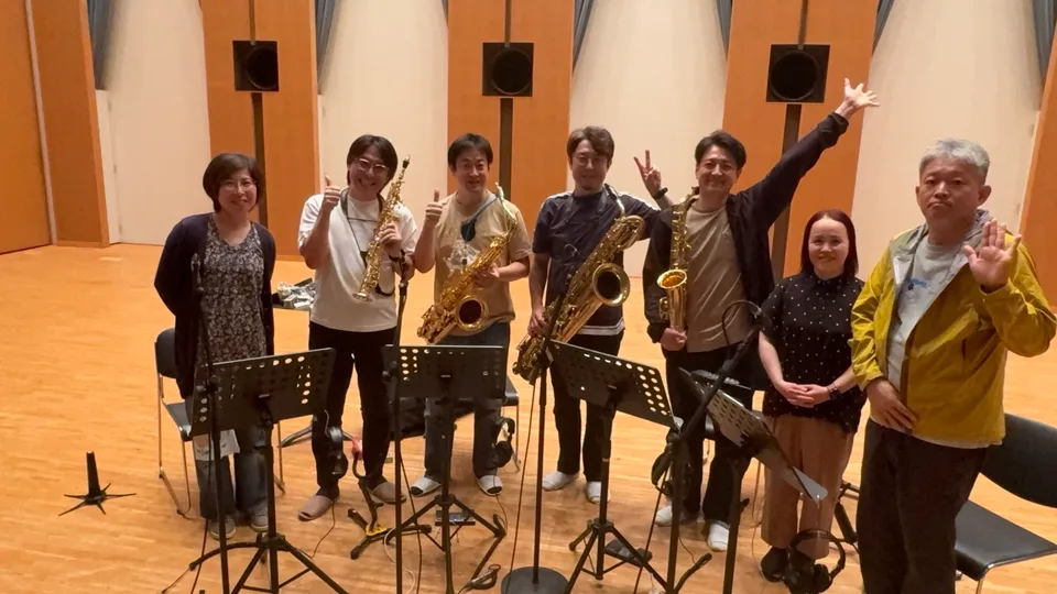 With the people who supported the recording. Thank you for three wonderful days!